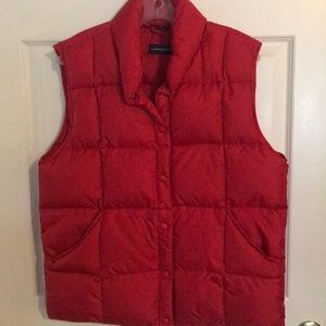 🧣Lands End ladies red puffy vest